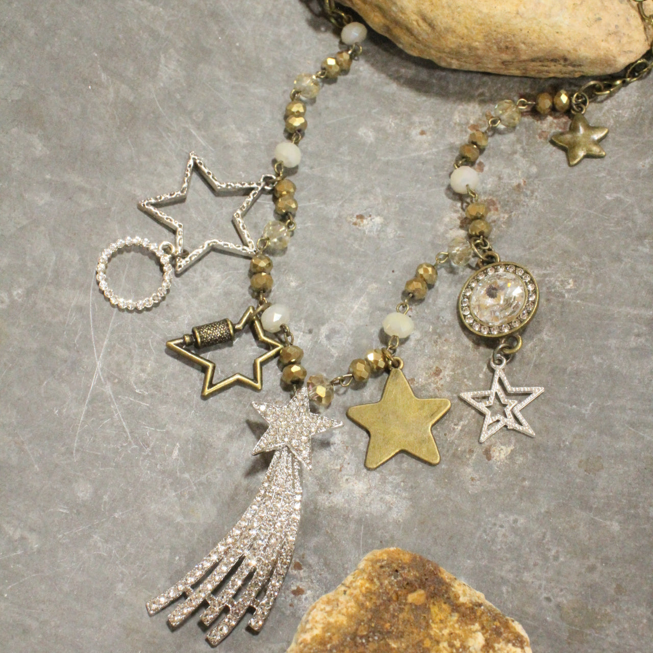 Falling Stars Charm'd Necklace