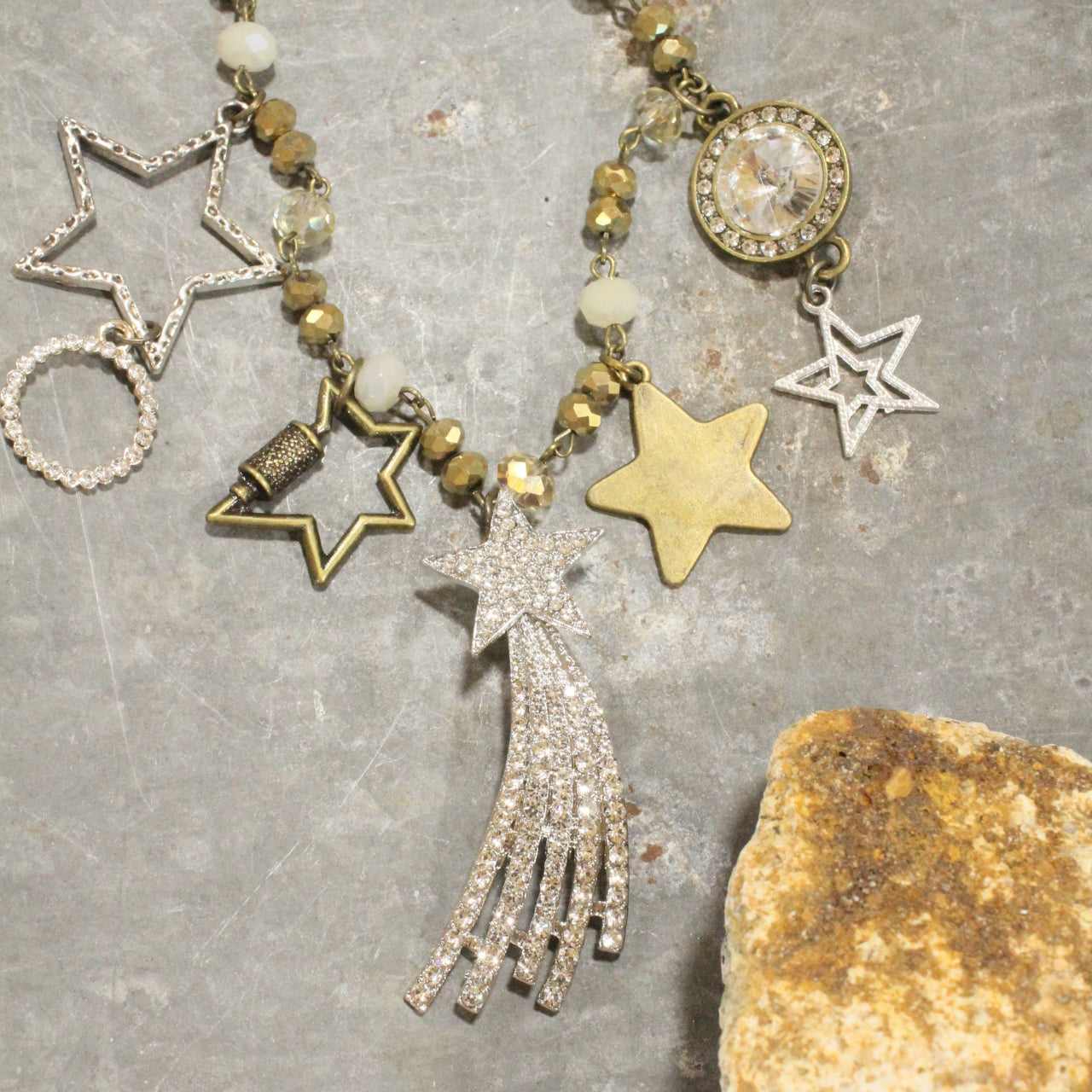 Falling Stars Charm'd Necklace