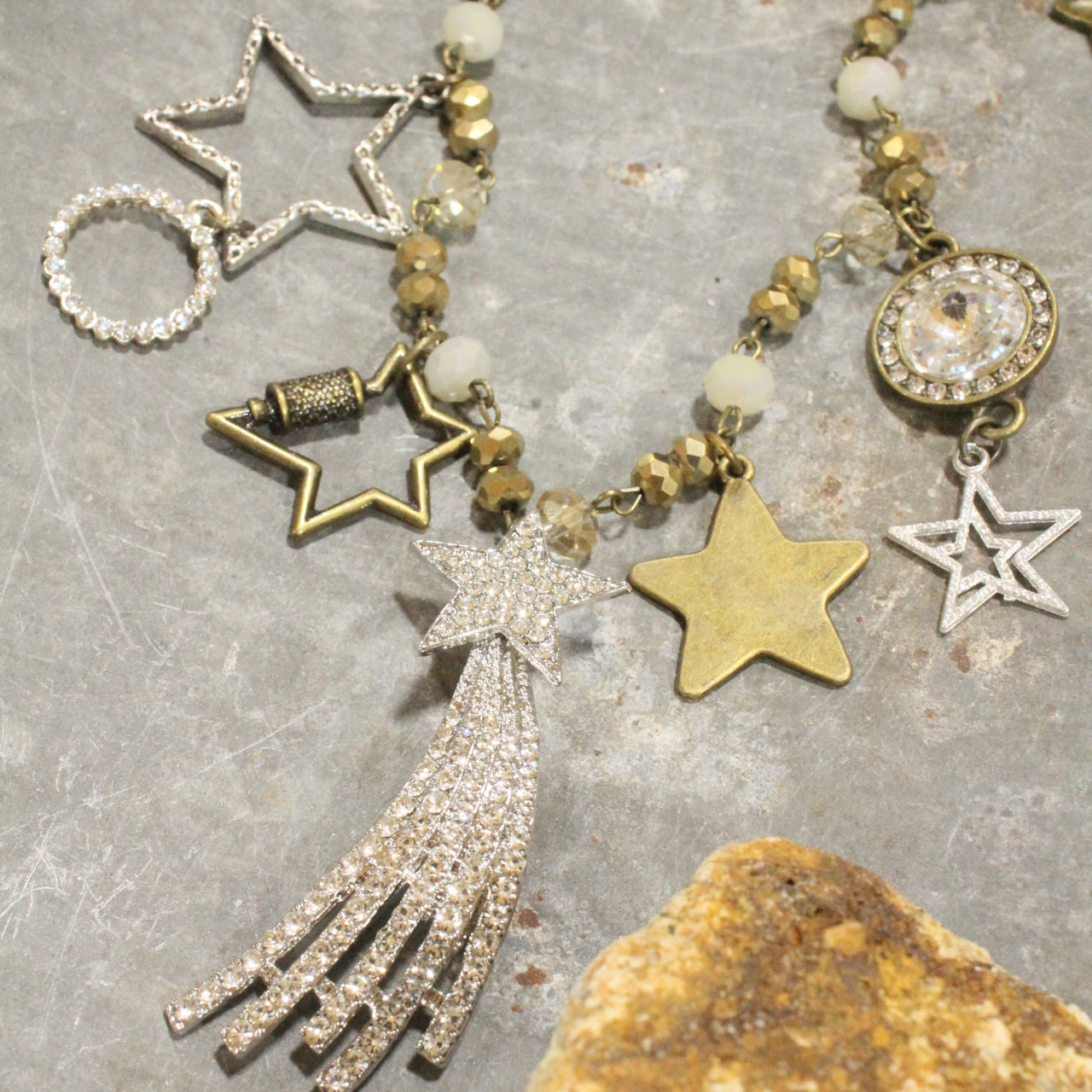 Falling Stars Charm'd Necklace