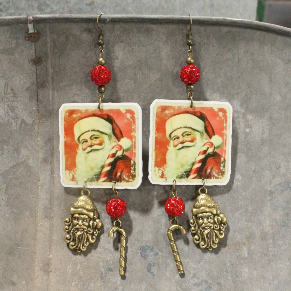 Candy Kringle Dangle Earrings