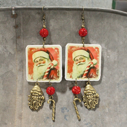 Candy Kringle Dangle Earrings