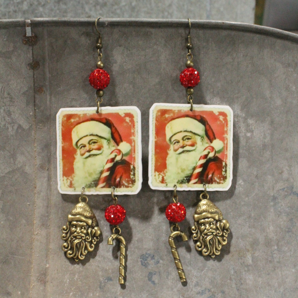 Candy Kringle Dangle Earrings