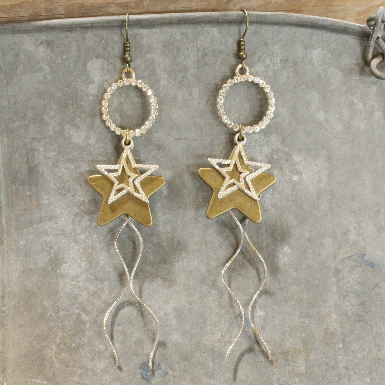 Falling Stars Dangle Drop Earrings