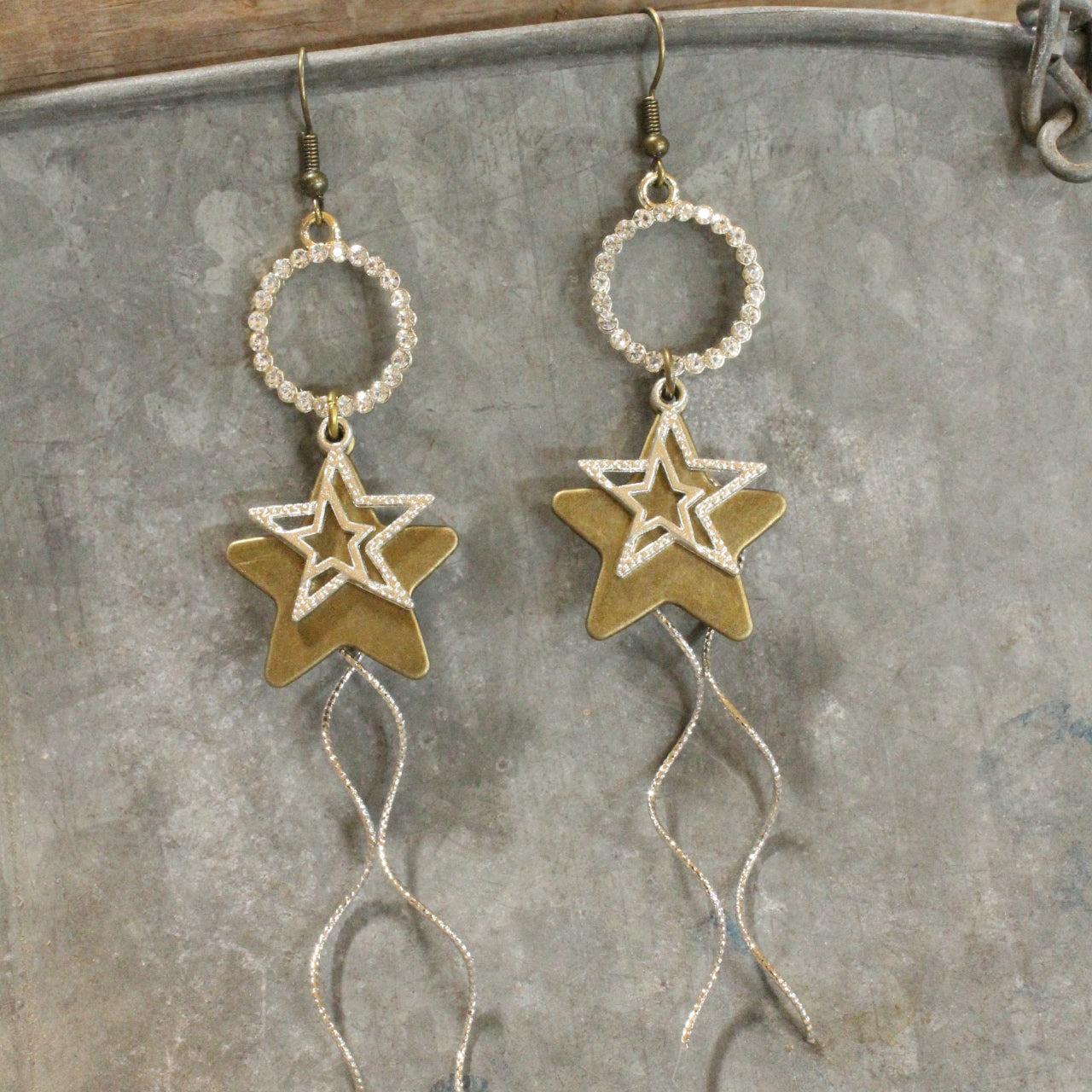 Falling Stars Dangle Drop Earrings