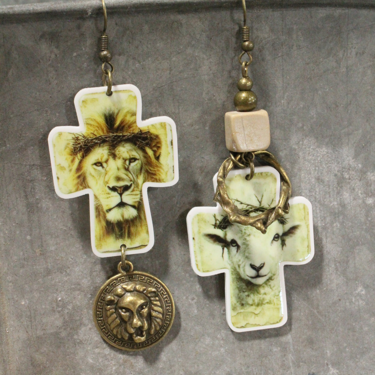 Lion & The Lamb Dangle Earrings