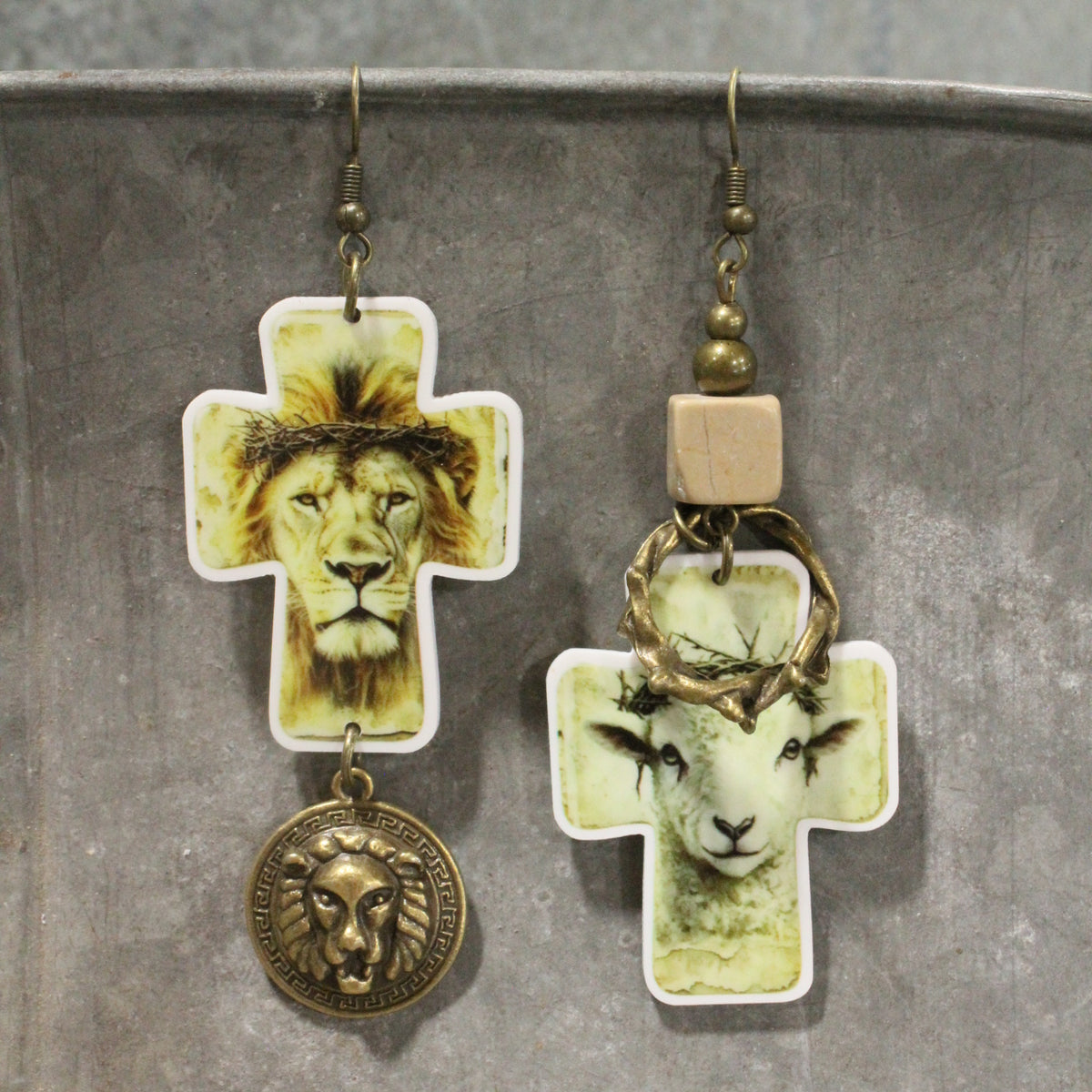 Lion & The Lamb Dangle Earrings