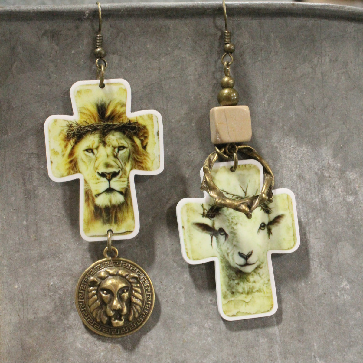Lion & The Lamb Dangle Earrings