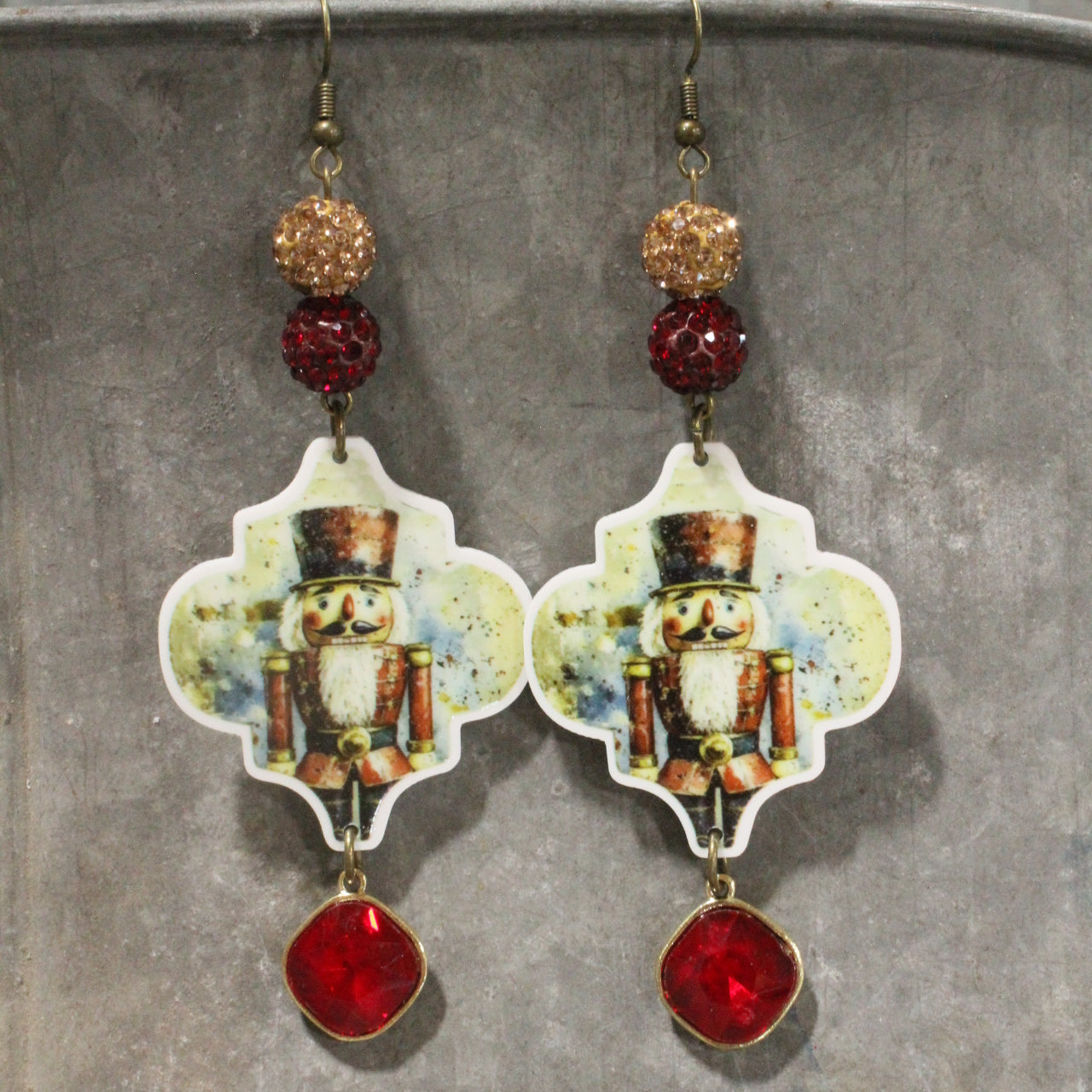 Nutty Over These Nutcrackers Dangle Earrings