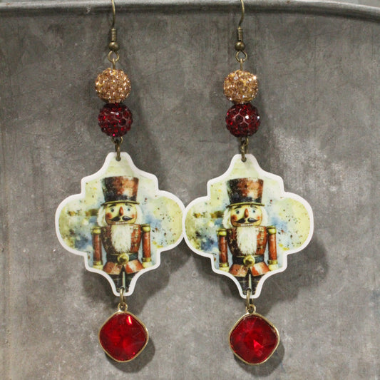 Nutty Over These Nutcrackers Dangle Earrings