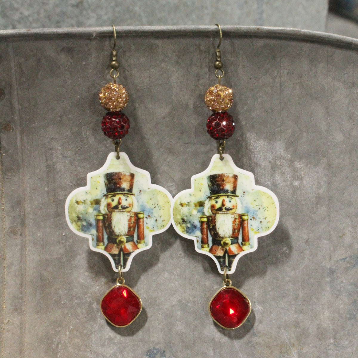 Nutty Over These Nutcrackers Dangle Earrings