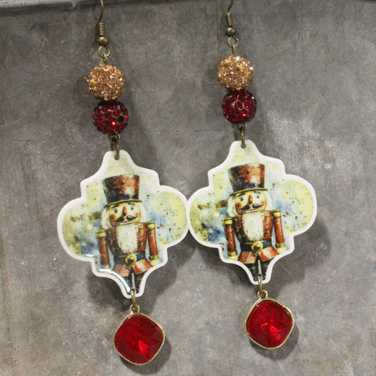 Nutty Over These Nutcrackers Dangle Earrings
