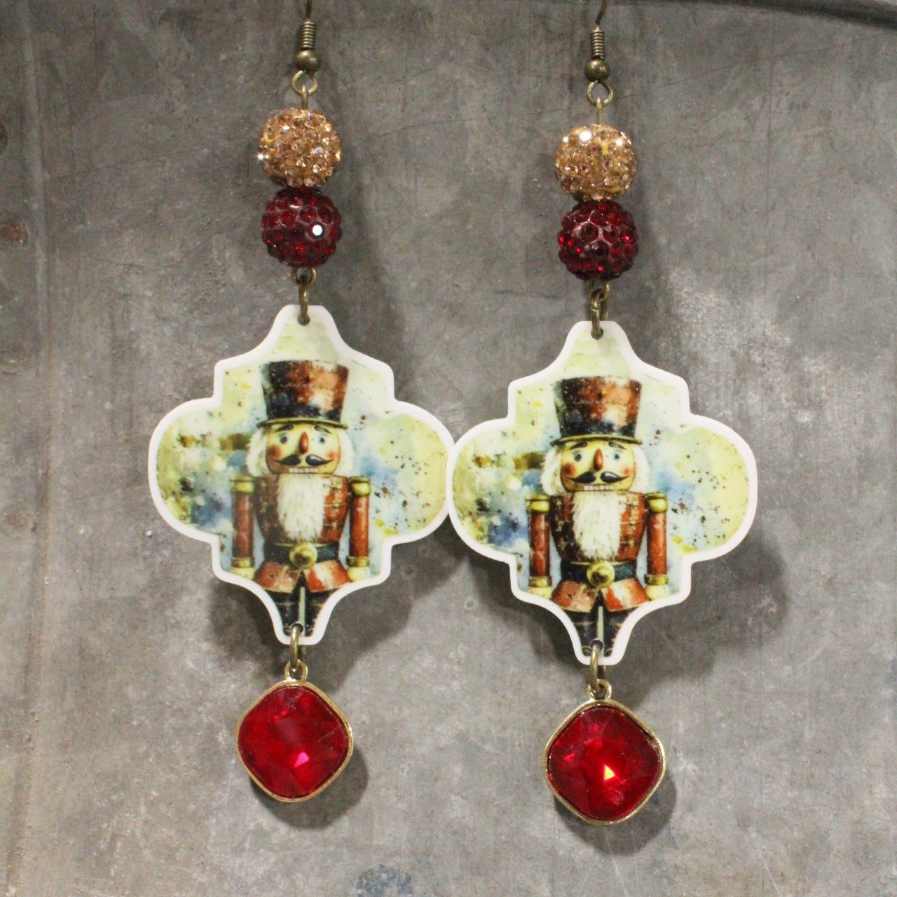 Nutty Over These Nutcrackers Dangle Earrings