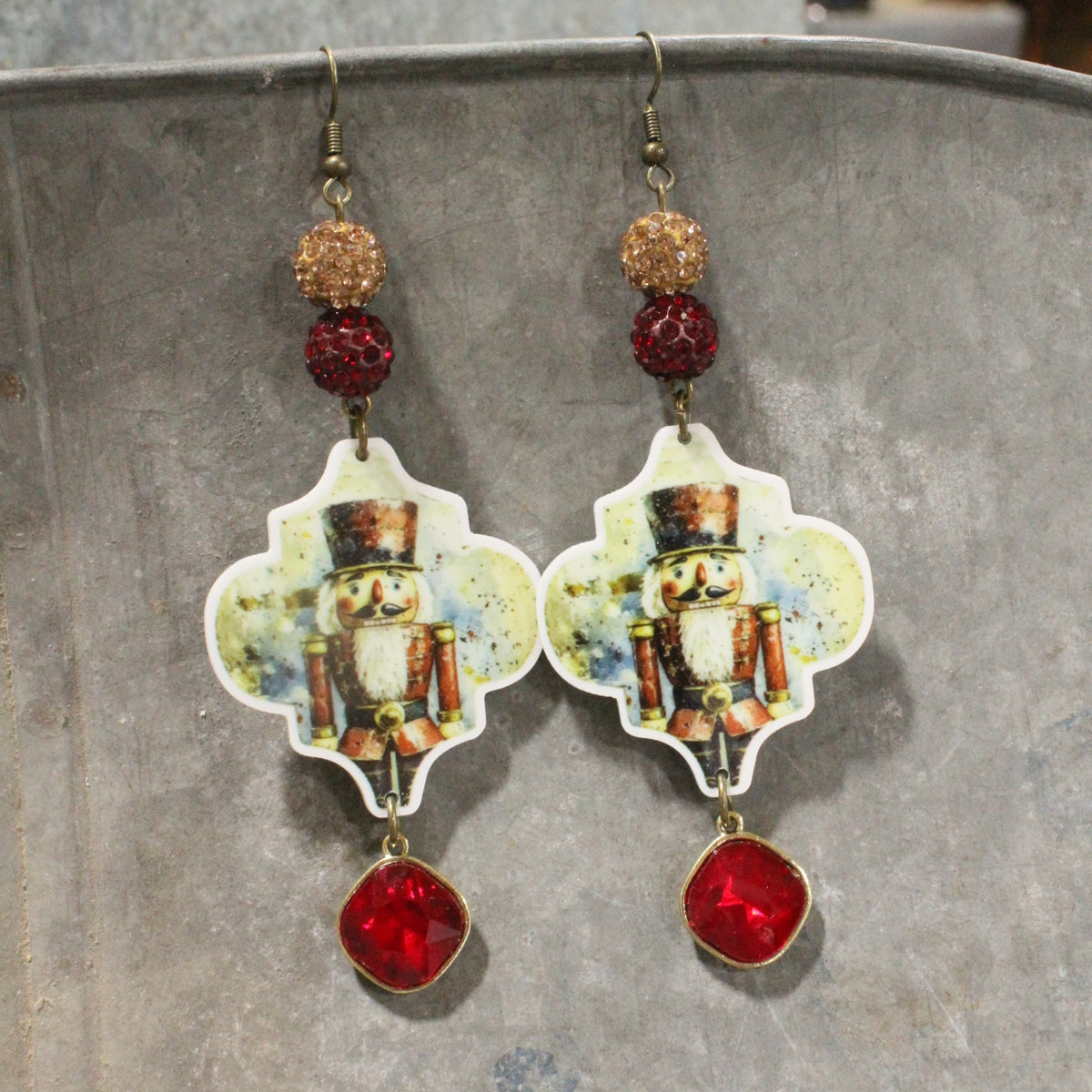 Nutty Over These Nutcrackers Dangle Earrings