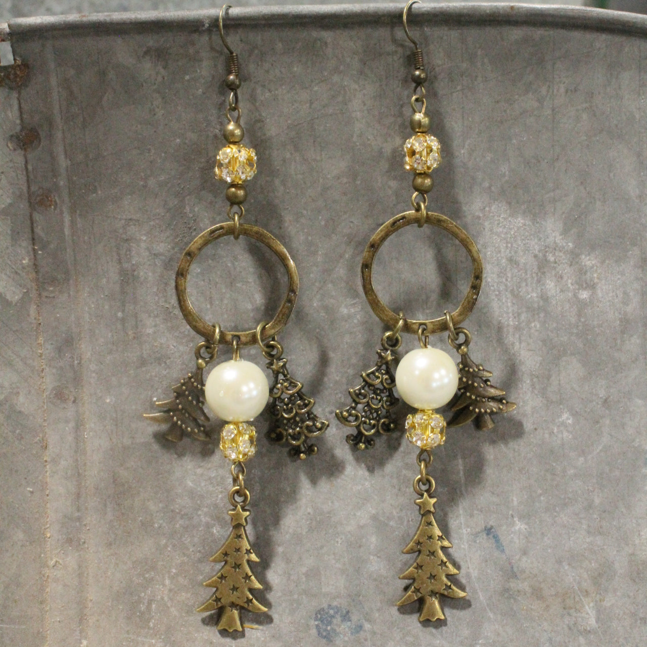 Winter Wonderland Christmas Charm'd Dangle Earrings