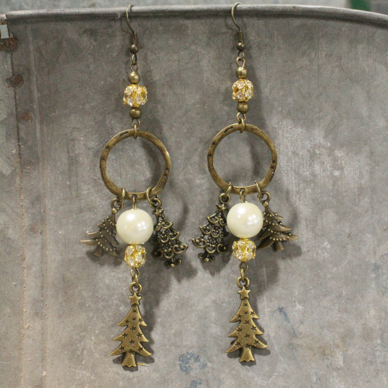 Winter Wonderland Christmas Charm'd Dangle Earrings