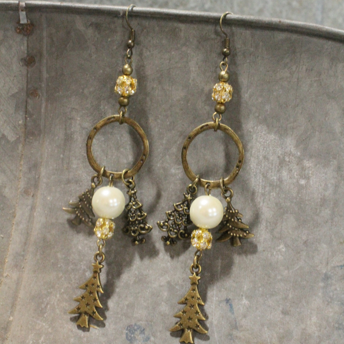Winter Wonderland Christmas Charm'd Dangle Earrings