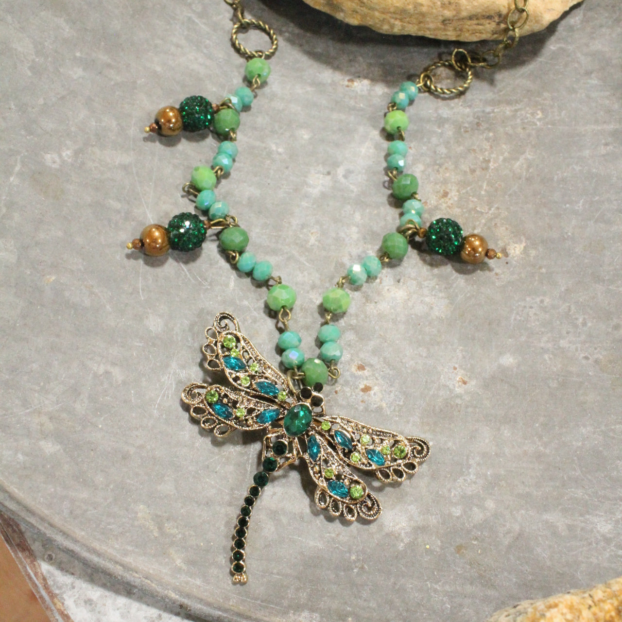 Dragonfly Days Ahead Charming Necklace