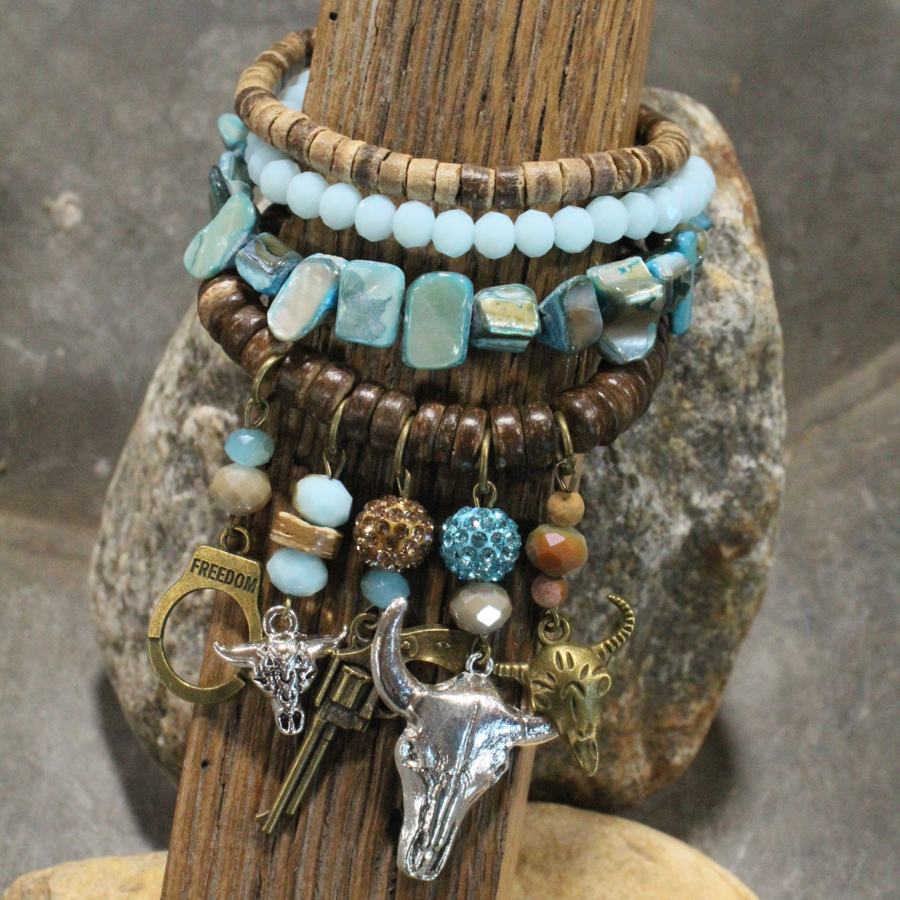 There Is A New Sheriff In Town Bracelet Set