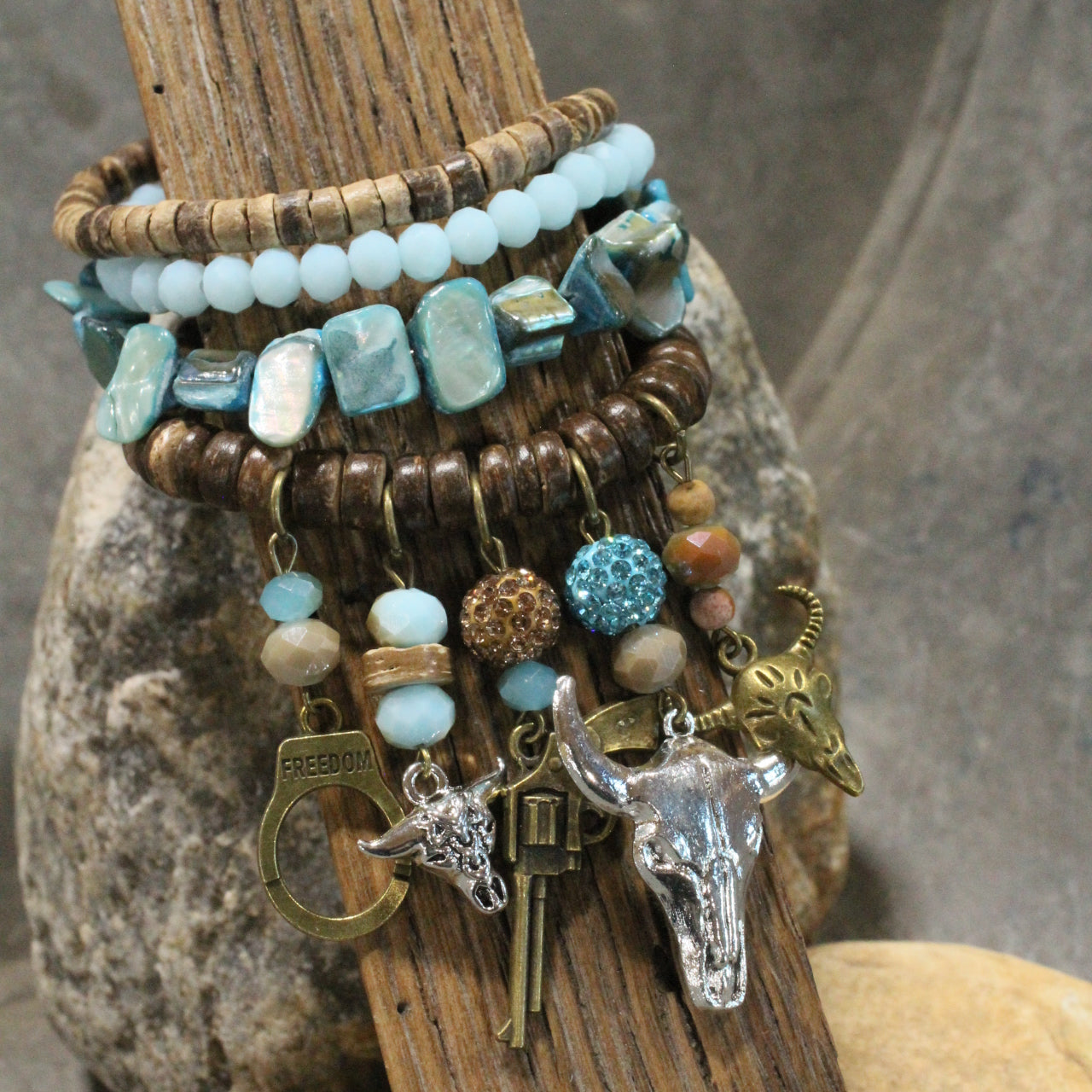 There Is A New Sheriff In Town Bracelet Set