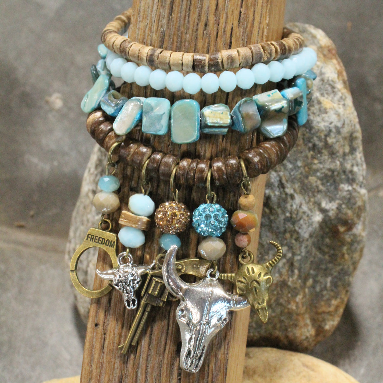 There Is A New Sheriff In Town Bracelet Set
