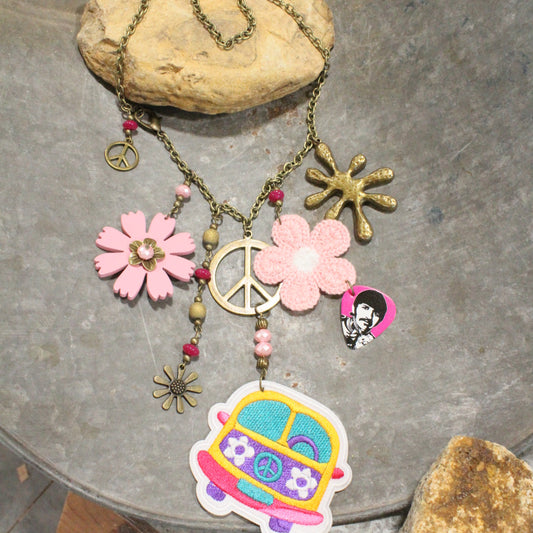 On The Road Again Groovy Peace Necklace