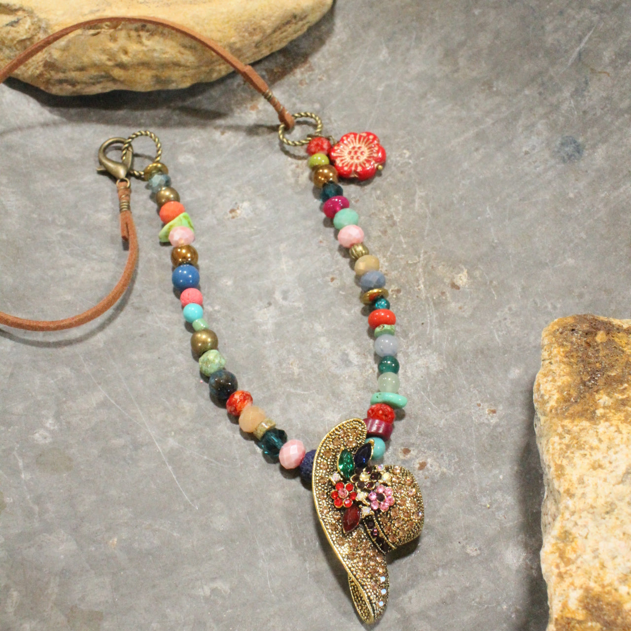 Hats Off To Summer Time Pendant Necklace