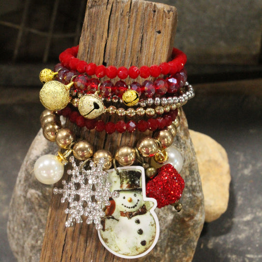 Snowflake Winter Charm'd Bracelet Set