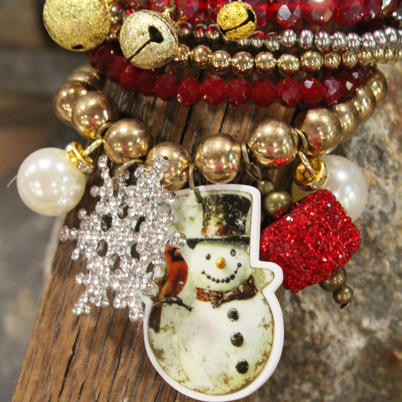 Snowflake Winter Charm'd Bracelet Set