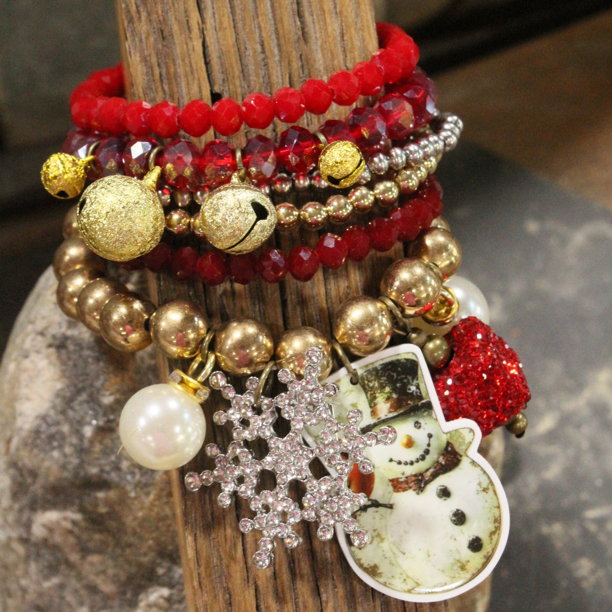 Snowflake Winter Charm'd Bracelet Set
