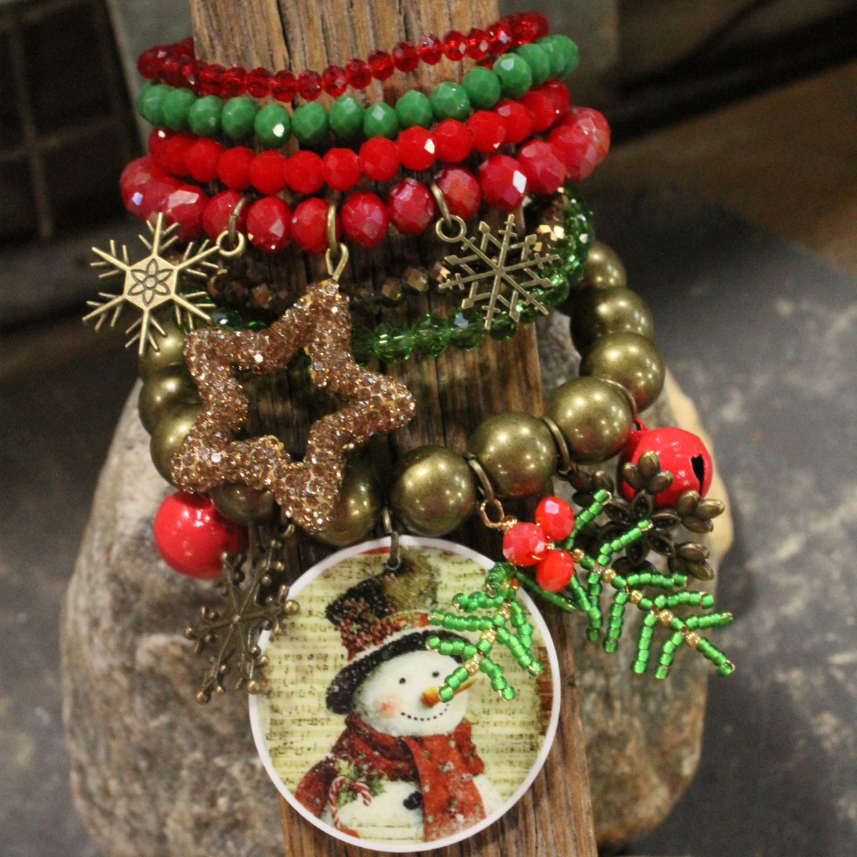 Let's Build A Snowman Charm'd Bracelet Set