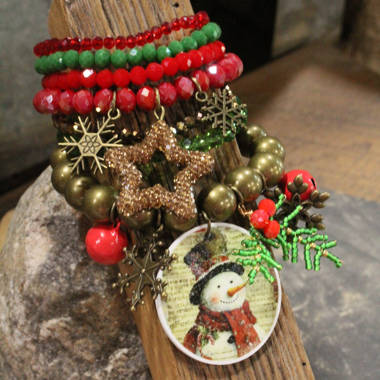 Let's Build A Snowman Charm'd Bracelet Set