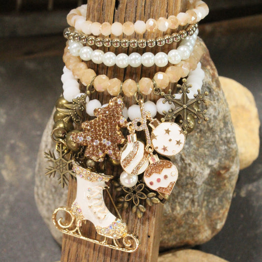 Meet Me At The Ice Rink Charm'd Bracelet Set