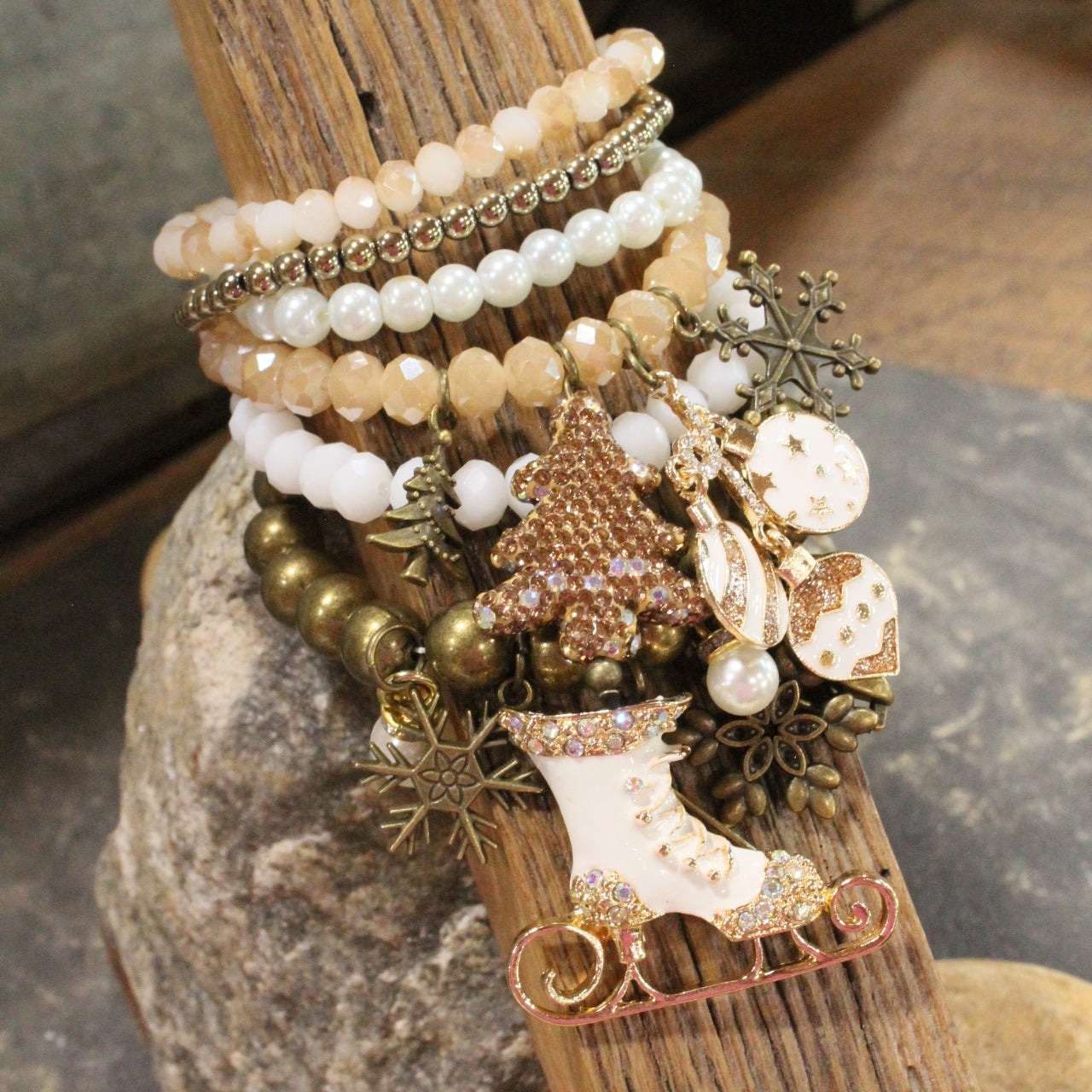 Meet Me At The Ice Rink Charm'd Bracelet Set