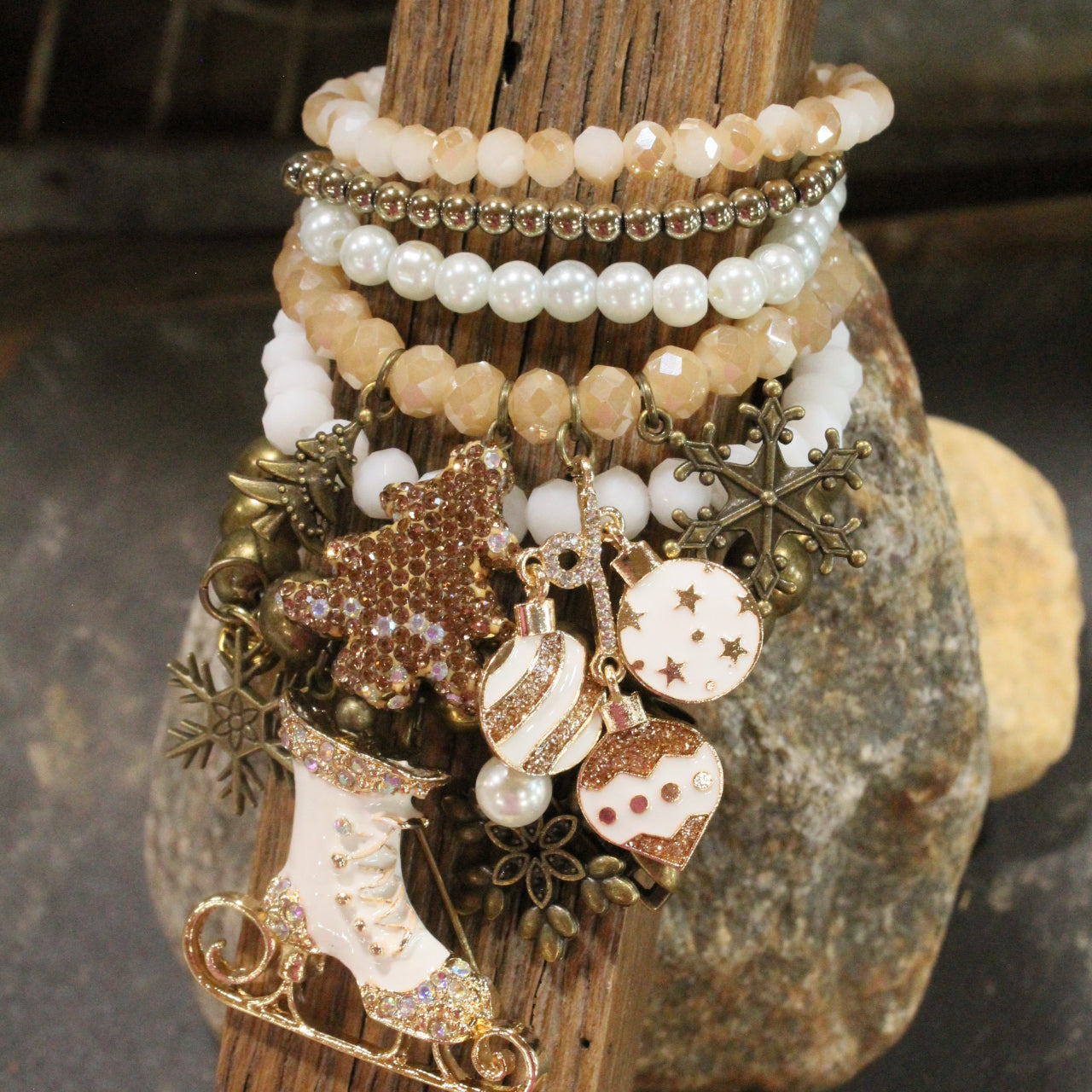 Meet Me At The Ice Rink Charm'd Bracelet Set