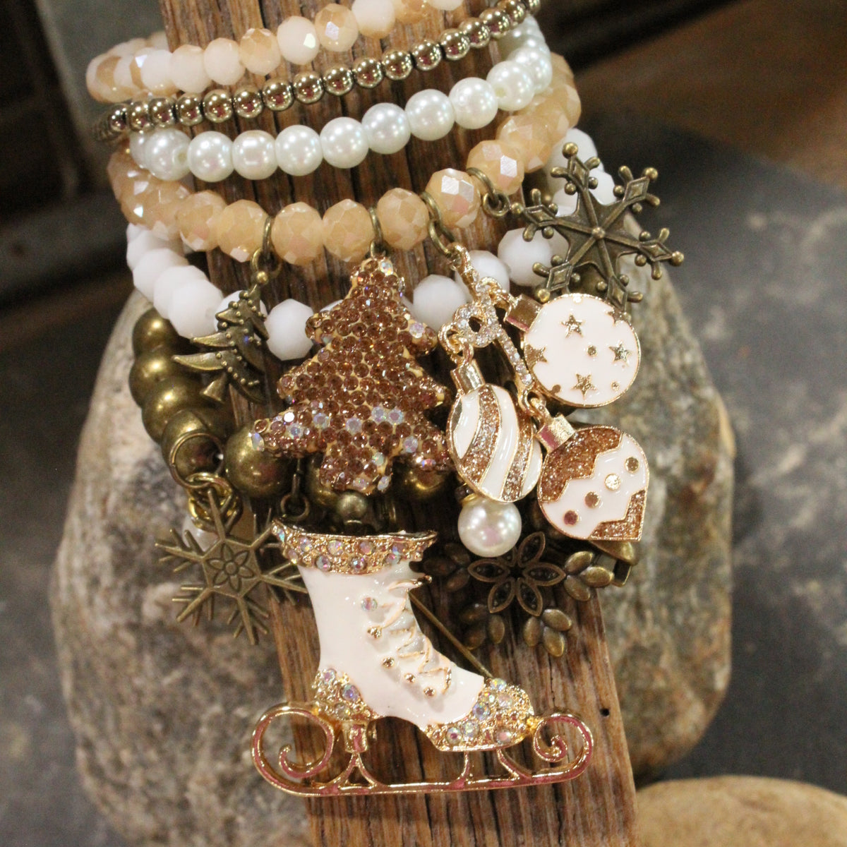 Meet Me At The Ice Rink Charm'd Bracelet Set