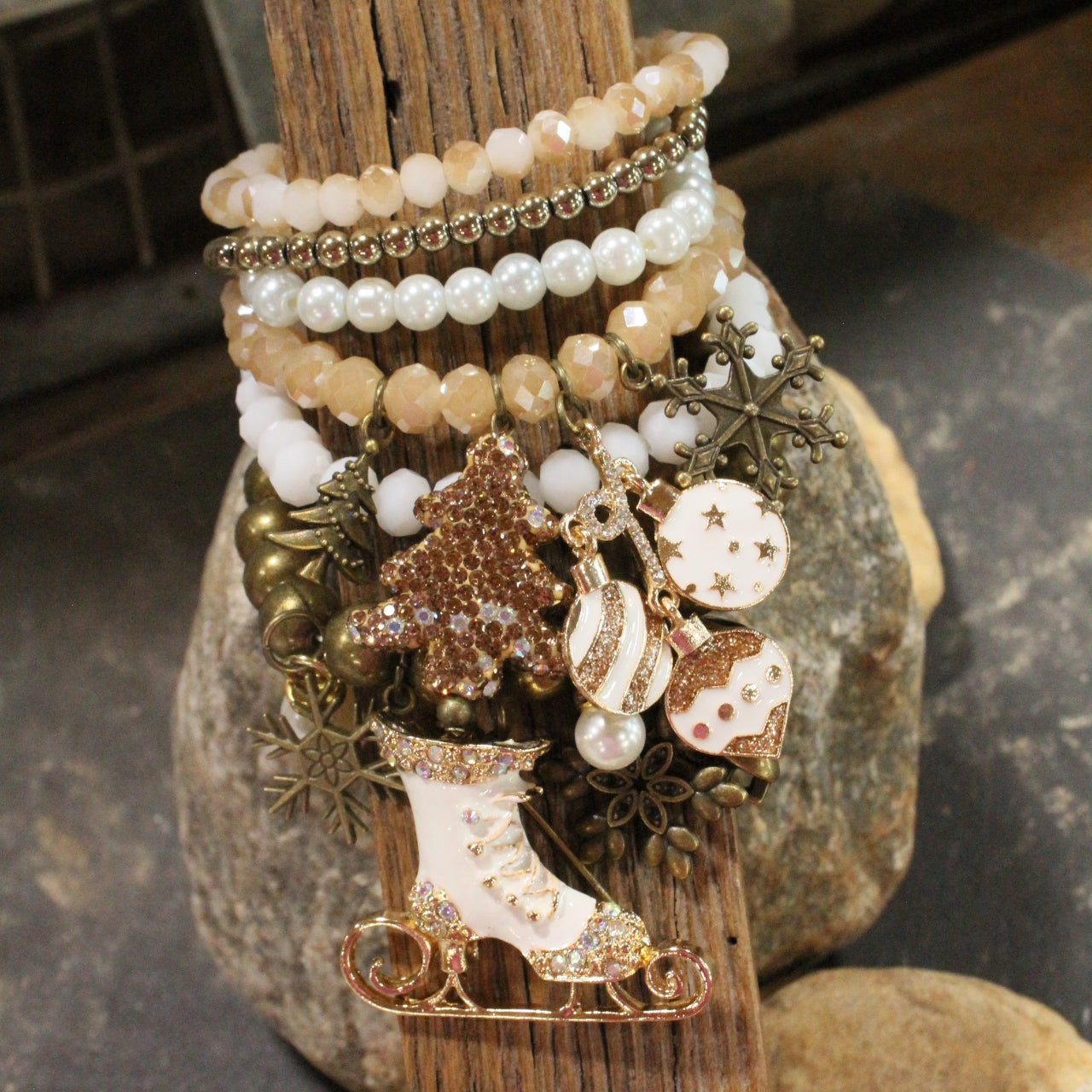 Meet Me At The Ice Rink Charm'd Bracelet Set