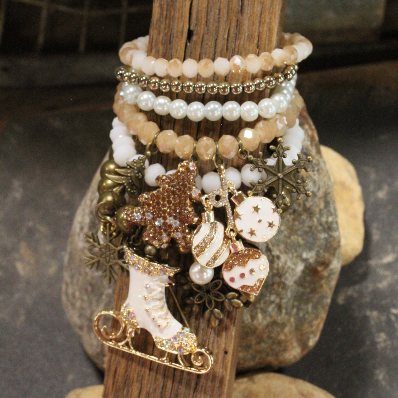 Meet Me At The Ice Rink Charm'd Bracelet Set