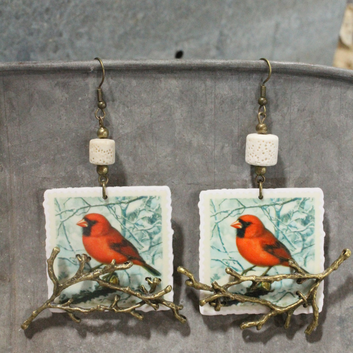 Branch Sitters Dangle Earrings