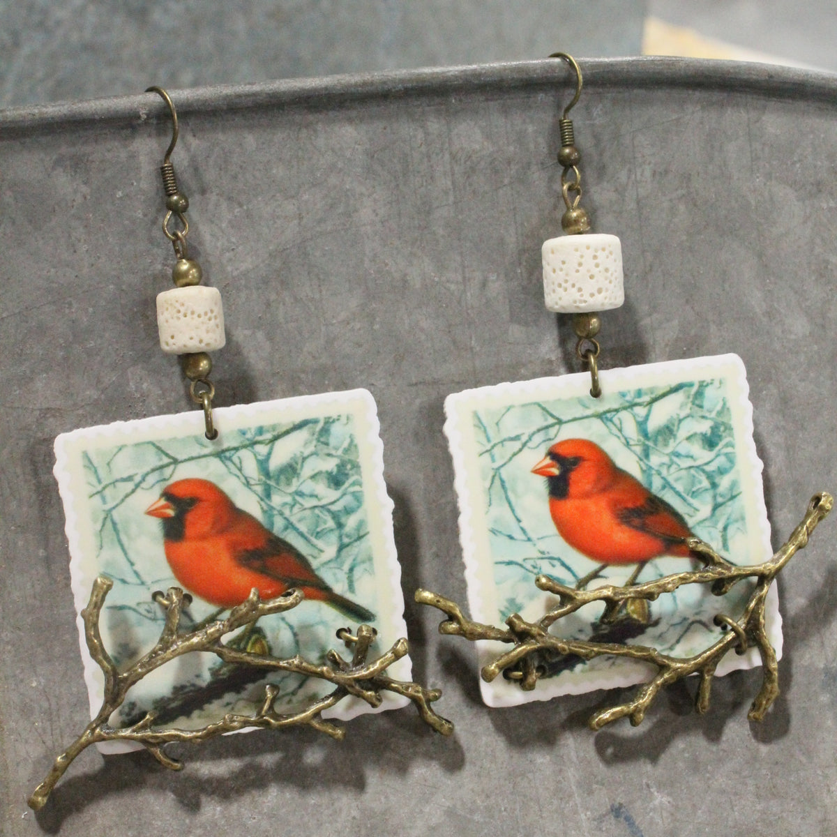 Branch Sitters Dangle Earrings