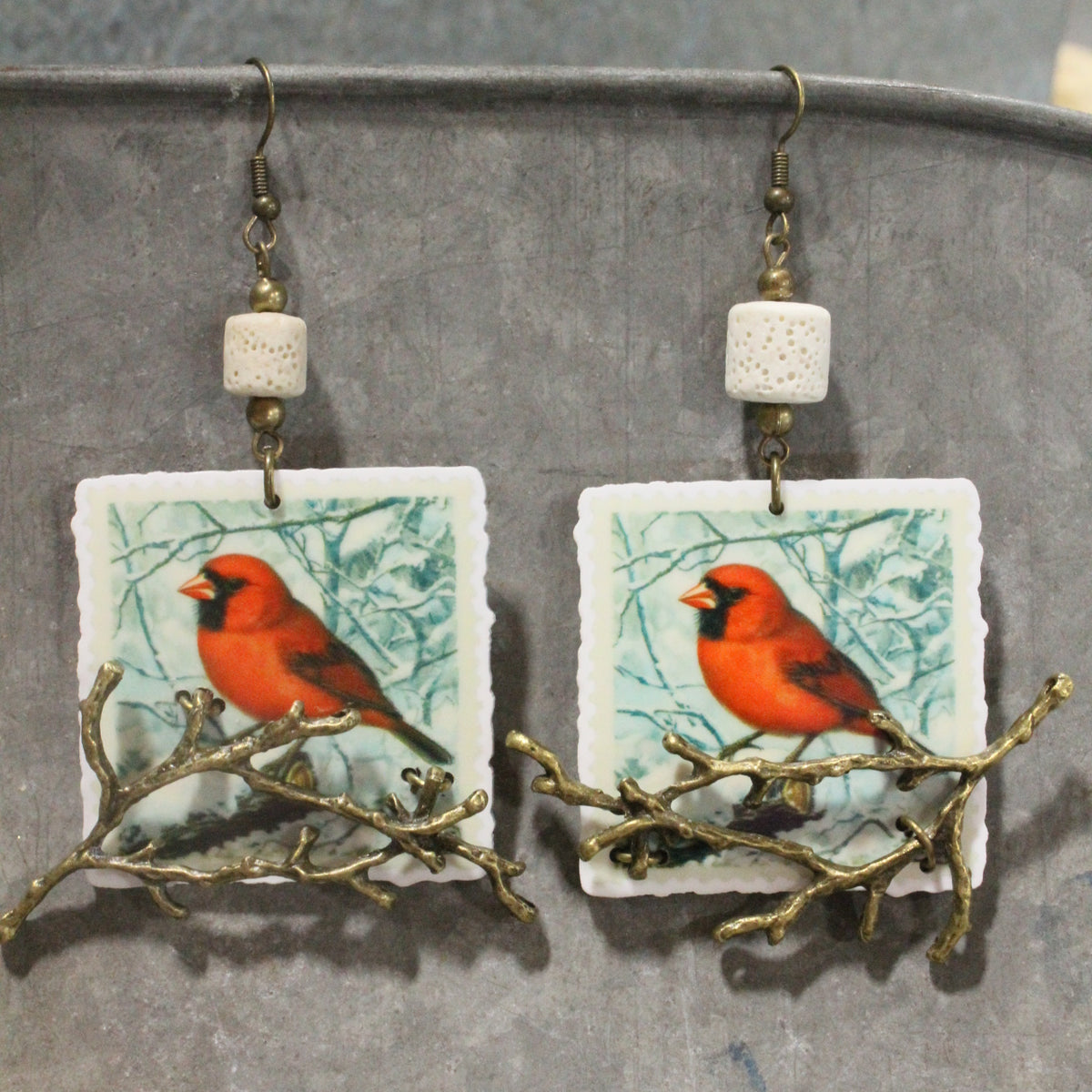 Branch Sitters Dangle Earrings
