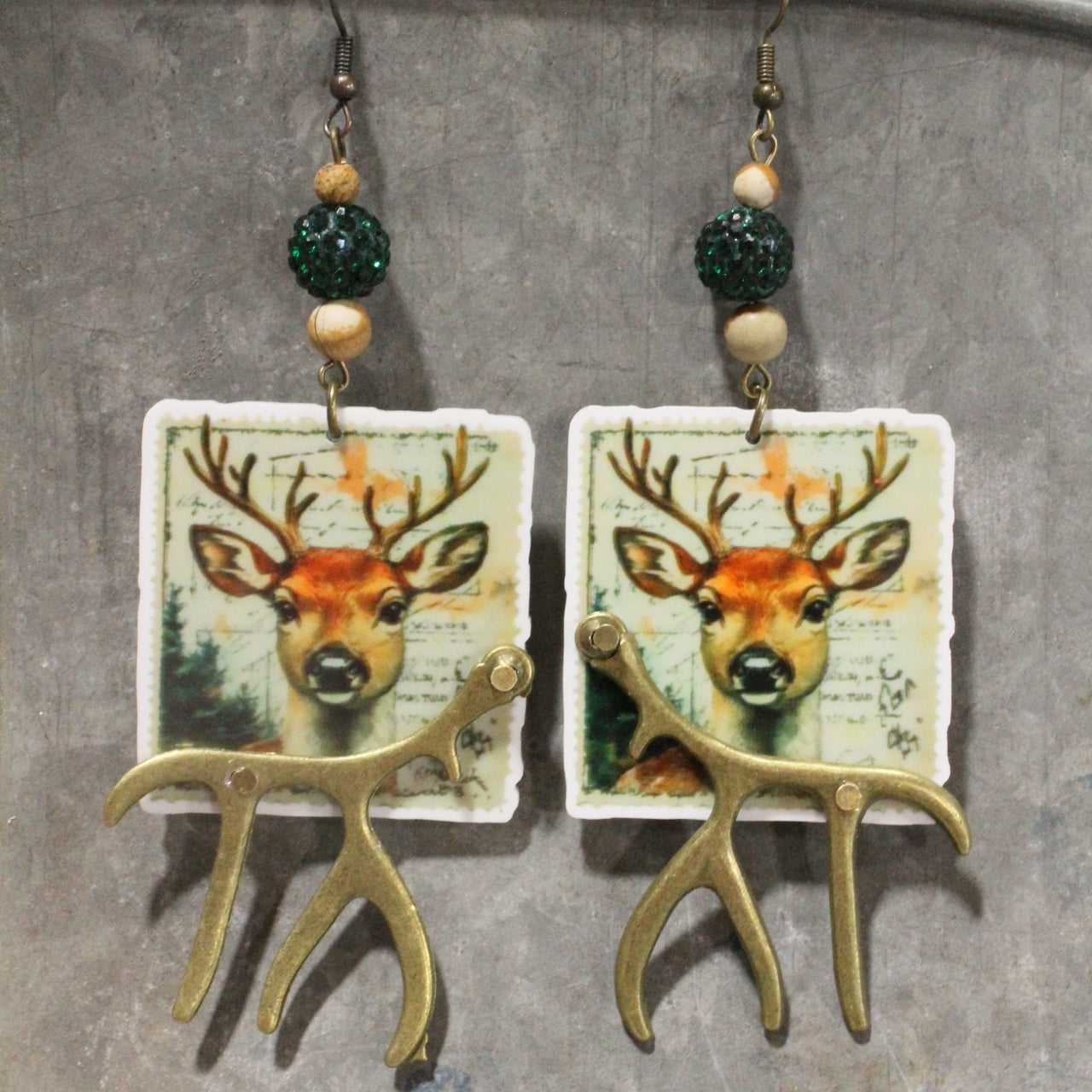 Reindeer Calling Dangle Earrings
