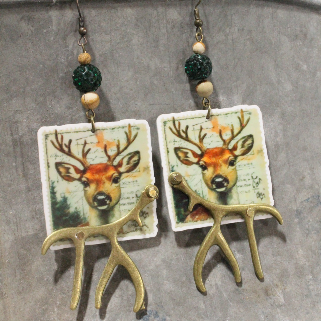 Reindeer Calling Dangle Earrings