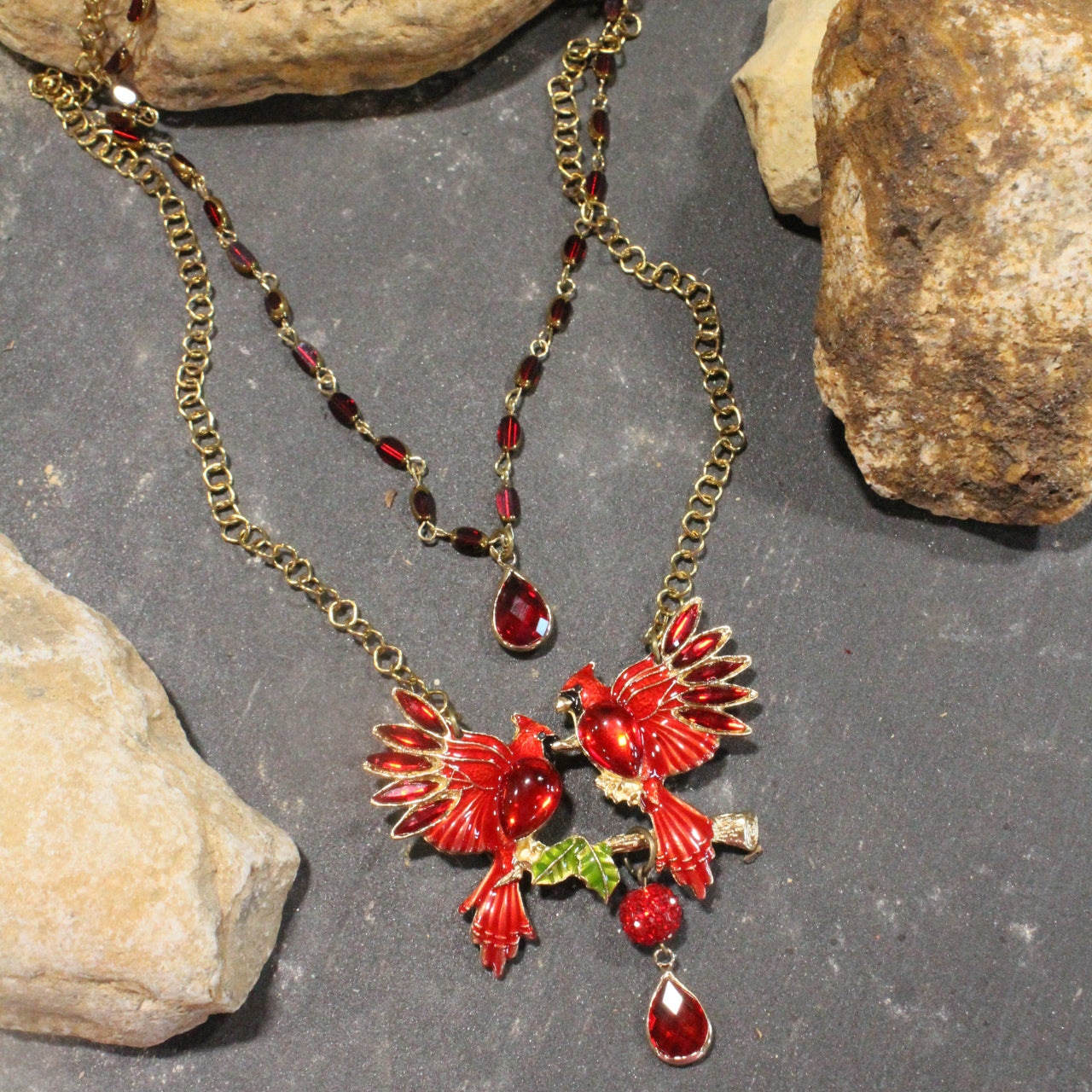 Golden Branch Visitors Layered Necklace