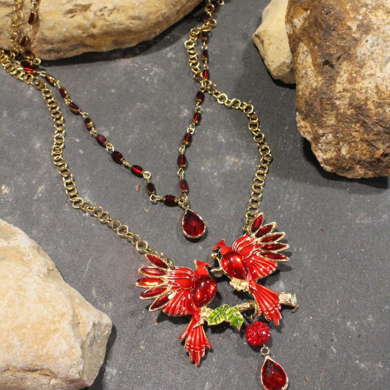 Golden Branch Visitors Layered Necklace