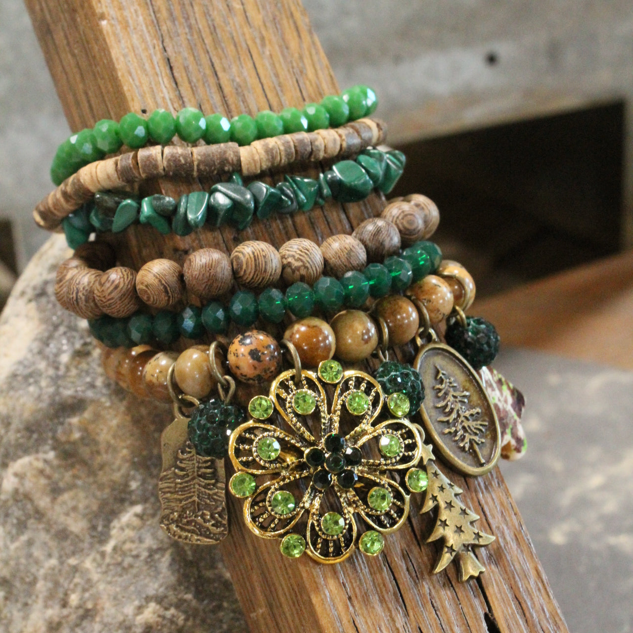 Reindeer Calling Charm'd Bracelet Set