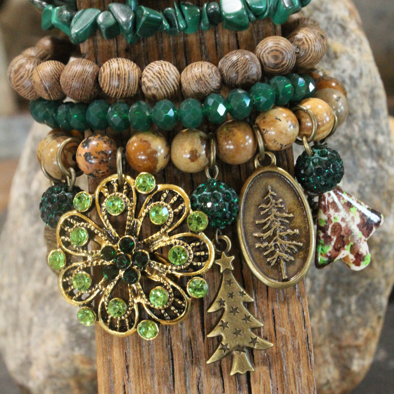 Reindeer Calling Charm'd Bracelet Set
