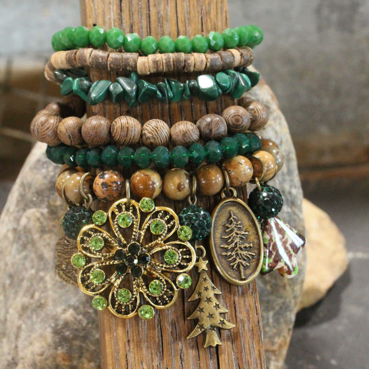 Reindeer Calling Charm'd Bracelet Set