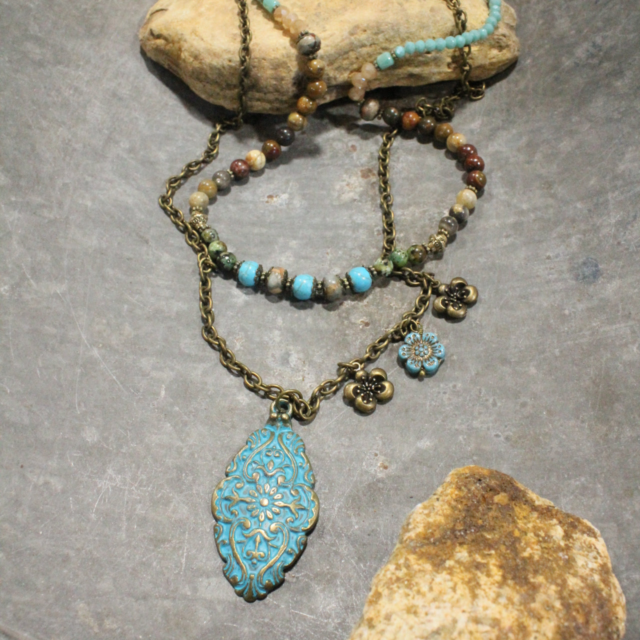 Sweet Caroline Bohemian Layered Necklace