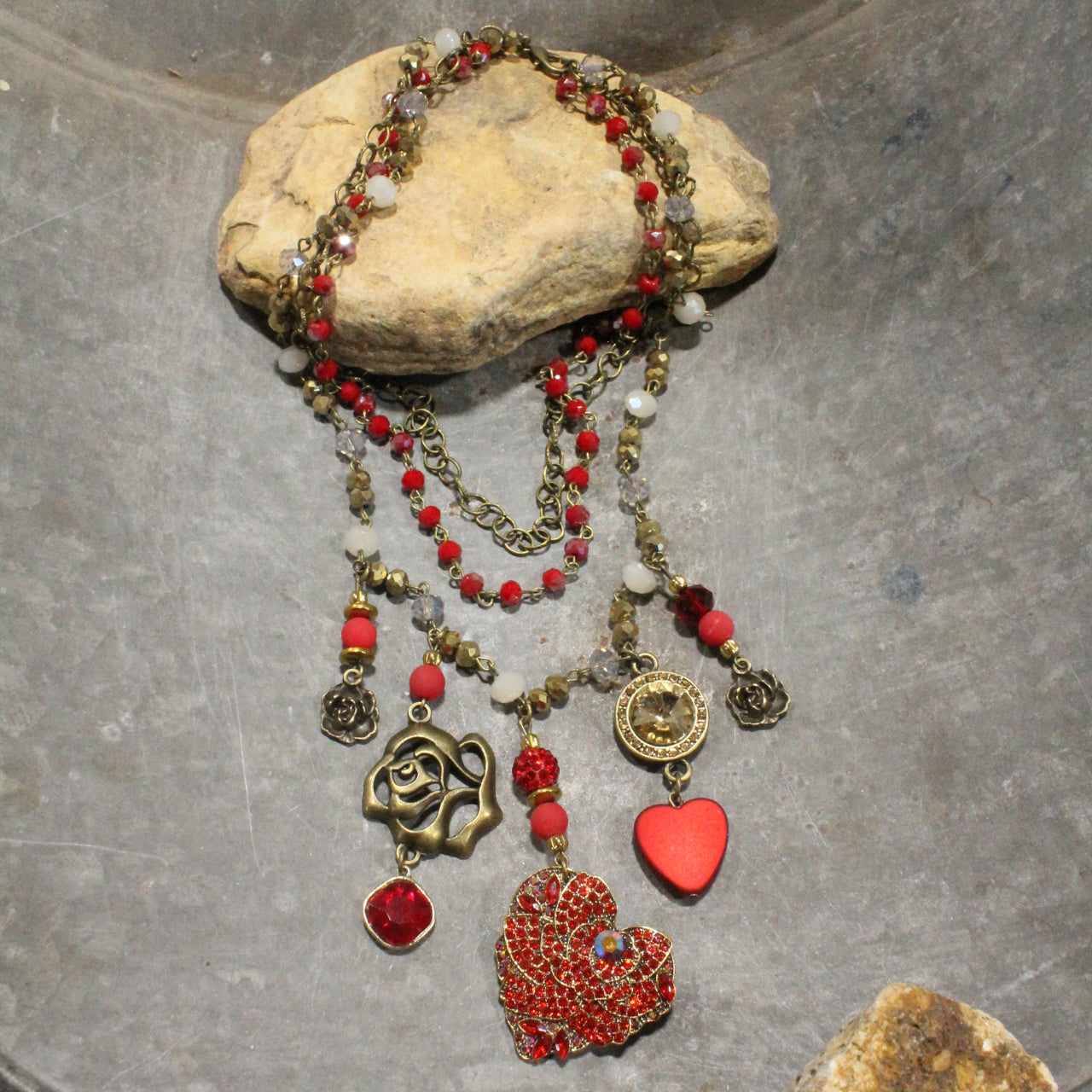 Just Give Her Your Heart Layered Necklace