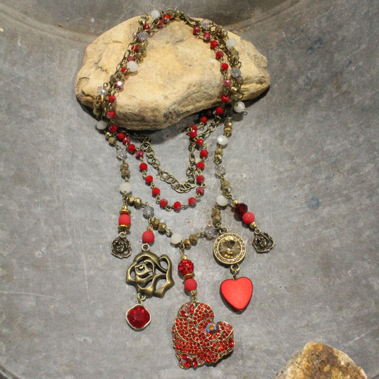 Just Give Her Your Heart Layered Necklace